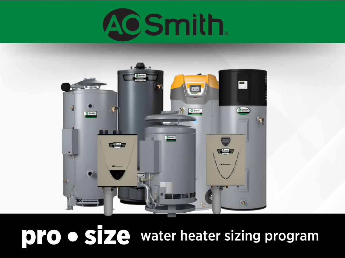A.O. Smith Water Heater Sizing Program